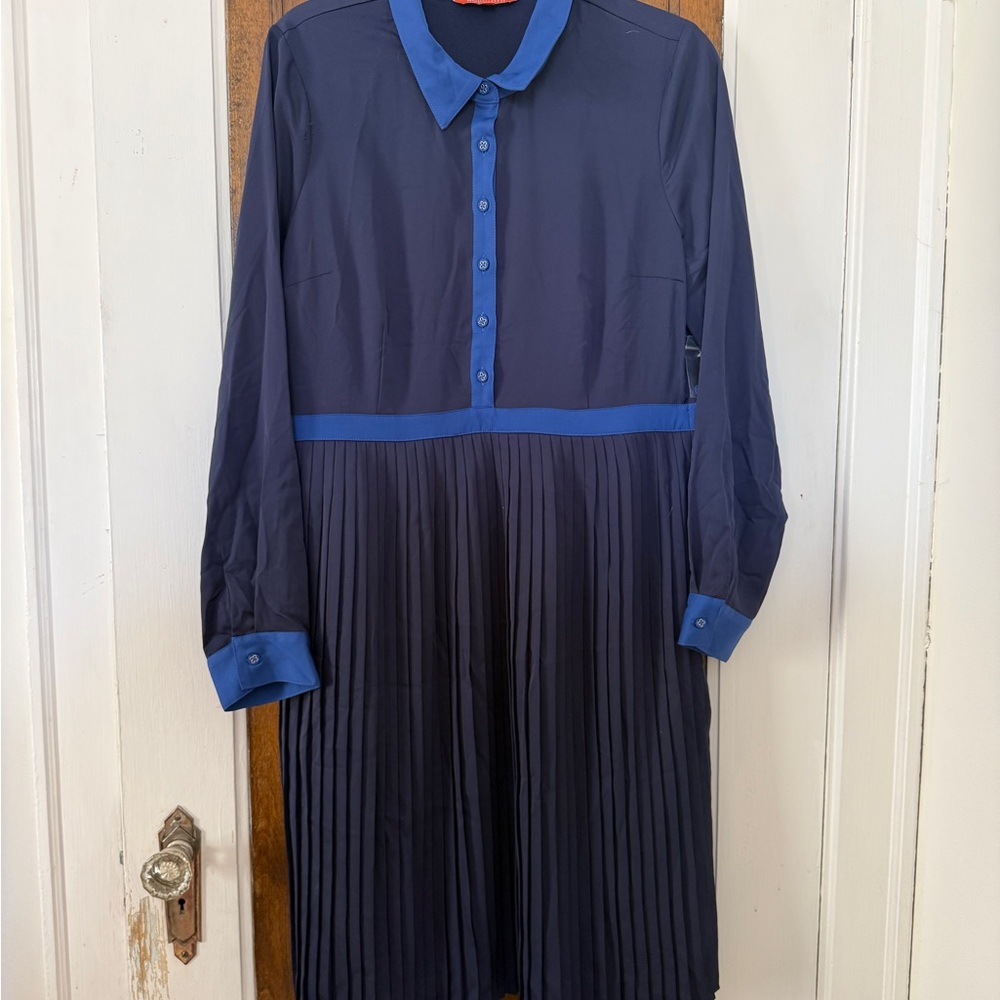 Modcloth Royal Blue Button-Up Blouse